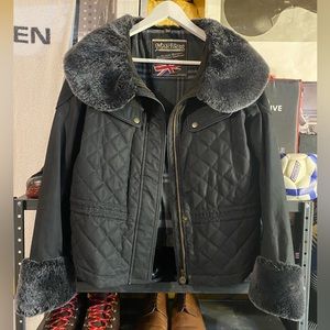 Matchless Shearling Detail Quilted Jacket